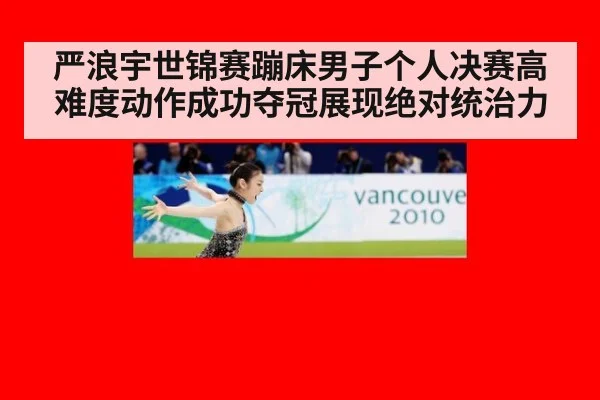 严浪宇世锦赛蹦床男子个人决赛高难度动作成功夺冠展现绝对统治力